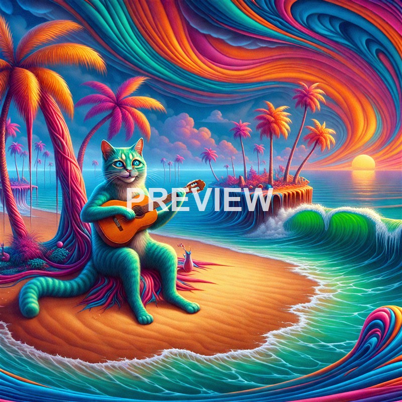 an-island-of-colors-with-a-cat-sitting-on-the-beach-p (3)_00002__result